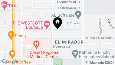Map of 667 E Mel Avenue, Palm Springs CA, 92262