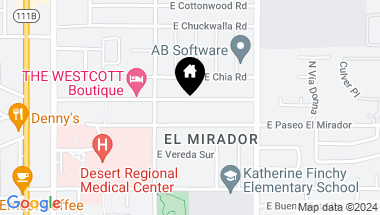 Map of 743 E Mel Avenue, Palm Springs CA, 92262