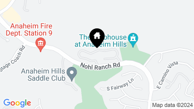Map of 6401 E Nohl Ranch Road 96, Anaheim Hills CA, 92807