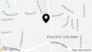 Map of 120 S Lucia Avenue B, Redondo Beach CA, 90277