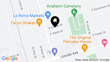 Map of 1229 Adele, Anaheim CA, 92805