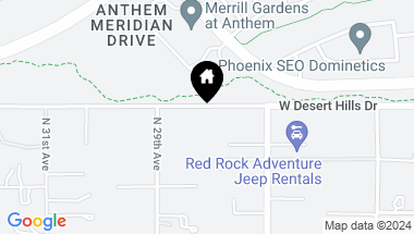 Map of 2811 W Desert Hills Drive, Phoenix AZ, 85086