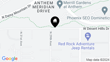 Map of 2835 W Desert Hills Drive, Phoenix AZ, 85086