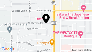Map of 247 W Stevens Rd Unit: 16, Palm Springs CA, 92262