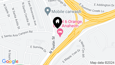 Map of 100 N Tustin Avenue, Anaheim CA, 92807
