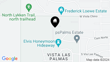 Map of 911 Juarez Avenue, Palm Springs CA, 92262