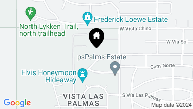 Map of 694 W Stevens Road, Palm Springs CA, 92262