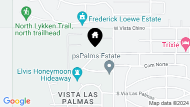 Map of 707 W Stevens Road, Palm Springs CA, 92262