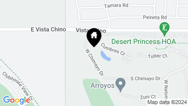 Map of 67104 W Chimayo Drive, Cathedral City CA, 92234