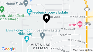 Map of 594 W Stevens RD Unit: 1, Palm Springs CA, 92262
