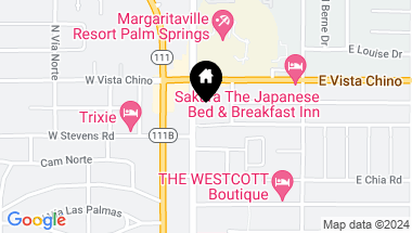 Map of 1555 N Chaparral Road 327, Palm Springs CA, 92262