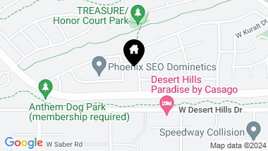 Map of 2444 W CLEARVIEW Trail, Phoenix AZ, 85086