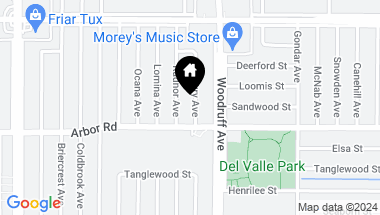 Map of 4723 Albury Avenue, Lakewood CA, 90713