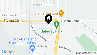 Map of 3588 E Avenida Fey Norte, Palm Springs CA, 92262
