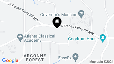 Map of 490 W Paces Ferry Road NW, Atlanta GA, 30305