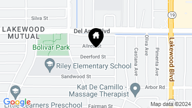 Map of 3629 Deerford Street, Lakewood CA, 90712
