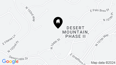 Map of 39640 N 104TH Street, Scottsdale AZ, 85262