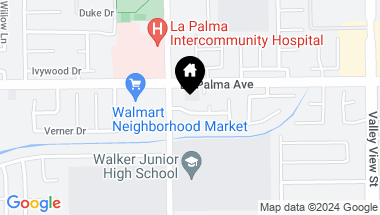 Map of 5541 Pineridge Drive, La Palma CA, 90623