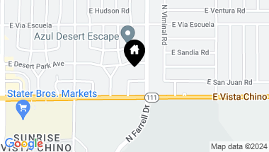Map of 1880 Sharon Road Road, Palm Springs CA, 92262
