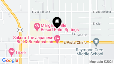 Map of 1835 N Via Miraleste 1617, Palm Springs CA, 92262