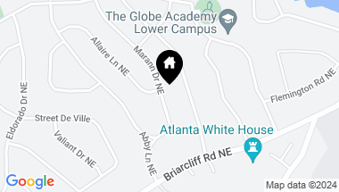 Map of 2135 Marann Drive NE, Atlanta GA, 30345