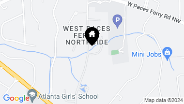 Map of 10 Asheworth Court NW, Atlanta GA, 30327