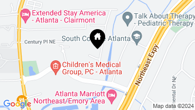 Map of 2156 Medfield Trail NE, Atlanta GA, 30345
