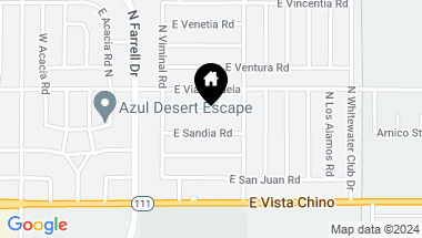 Map of 2801 E San Angelo RD, PALM SPRINGS CA, 92262