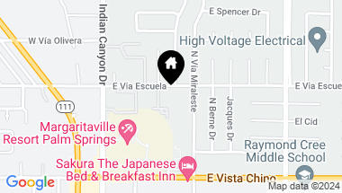 Map of 483 E Via Escuela Unit: 712, Palm Springs CA, 92262