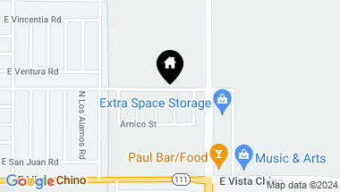 Map of 3603 E Via Escuela, Palm Springs CA, 92262