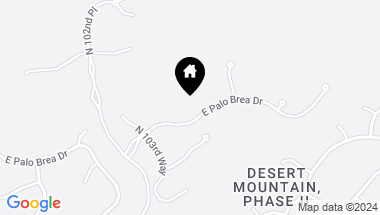 Map of 10460 E PALO BREA Drive, Scottsdale AZ, 85262