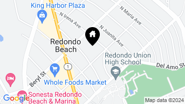 Map of 606 N Guadalupe Avenue J, Redondo Beach CA, 90277