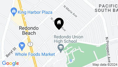 Map of 524 N Irena Avenue B, Redondo Beach CA, 90277