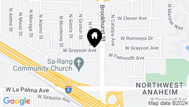 Map of 2210 W Grayson Avenue, Anaheim CA, 92801