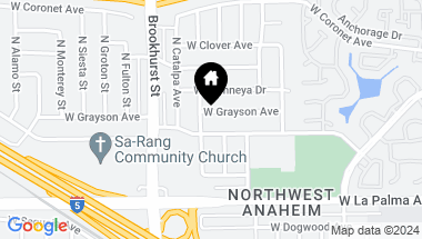 Map of 2144 W Grayson Avenue, Anaheim CA, 92801
