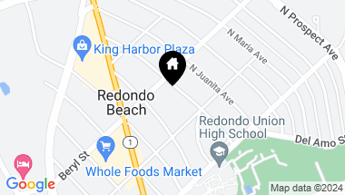 Map of 619 N Irena Avenue A, Redondo Beach CA, 90277