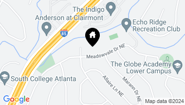 Map of 2220 Meadowvale Drive NE, Atlanta GA, 30345