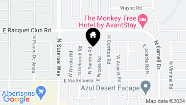 Map of 2320 N Sandra Road, Palm Springs CA, 92262