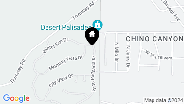 Map of 2381 Vista Palizada Drive, Palm Springs CA, 92262