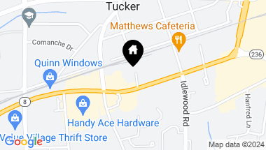 Map of 2262 Township Lane, Tucker GA, 30084