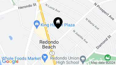 Map of 711 N. Irena Avenue 1, Redondo Beach CA, 90277