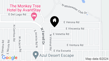 Map of 2665 E Vincentia Road, Palm Springs CA, 92262
