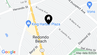 Map of 712 N Irena Avenue 2, Redondo Beach CA, 90277