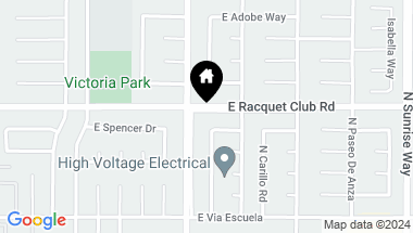 Map of 1055 E Racquet Club Road, Palm Springs CA, 92262