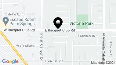 Map of 411 E Racquet Club RD, Palm Springs CA, 92262