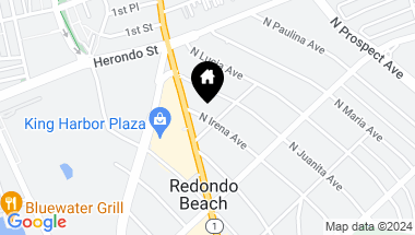 Map of 804 N Irena Avenue A, Redondo Beach CA, 90277
