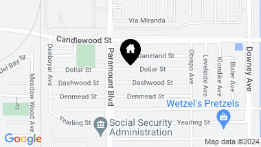 Map of 2732 Dollar Street, Lakewood CA, 90712