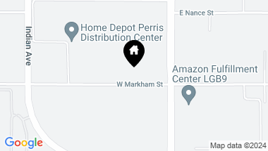 Map of 212 W Markham Street, Perris CA, 92571