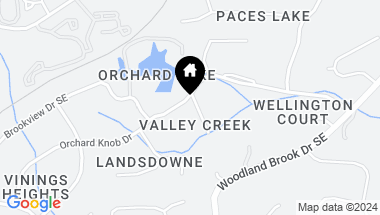 Map of 4150 Valley Creek Drive SE, Atlanta GA, 30339