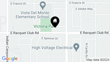 Map of 806 E Racquet Club Road, Palm Springs CA, 92262